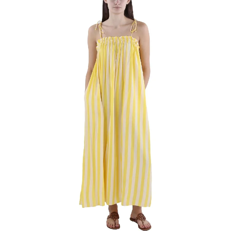 Show Me Your Mumu Womens Angel Tie Shoulder Long Maxi Dress