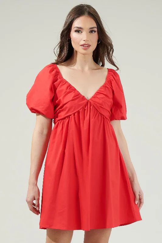 Leandra Poplin Mini Dress