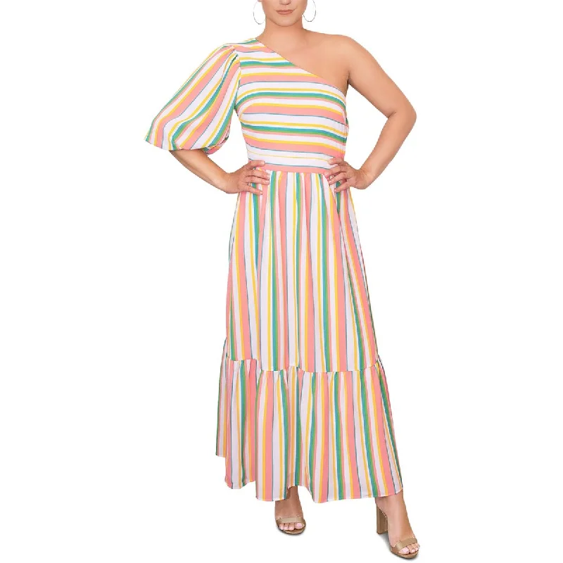 Rachel Rachel Roy Womens Striped Long Maxi Dress