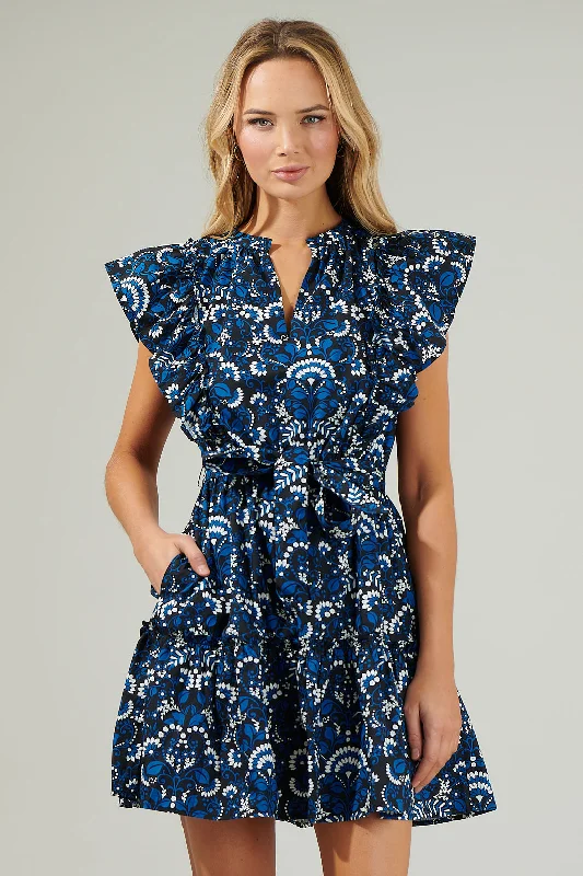 Etta Floral Ruffle Mini Dress