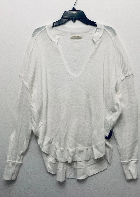 Top Long Sleeve By We The Free In White, Size: Xs