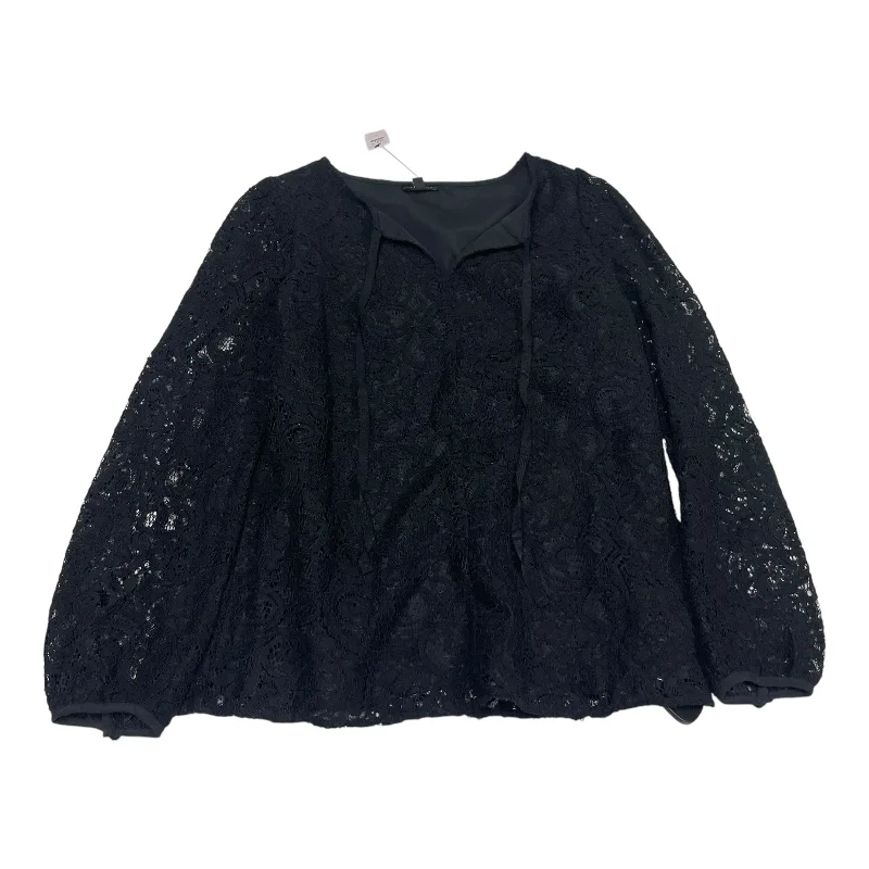 Top Long Sleeve By Talbots In Black, Size: S