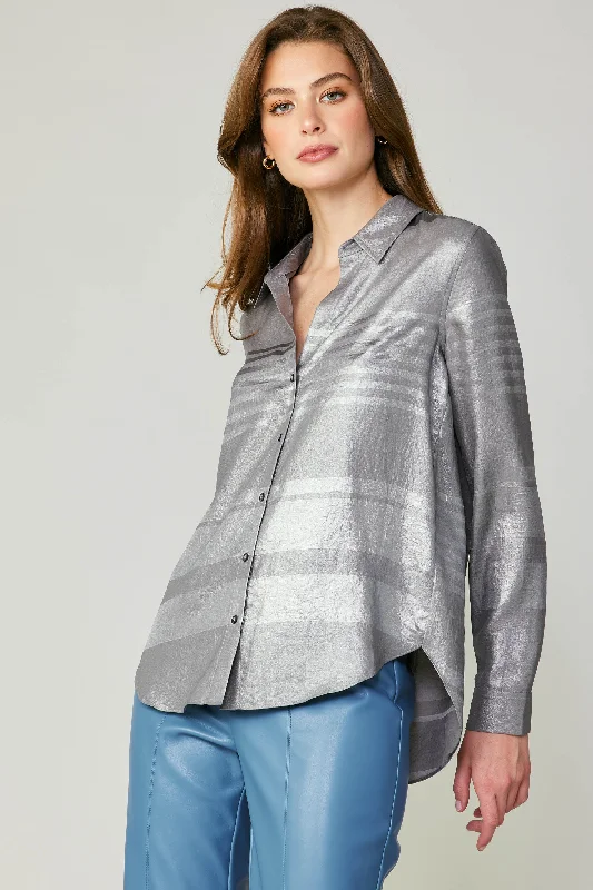 Metallic Buttonup Shirt