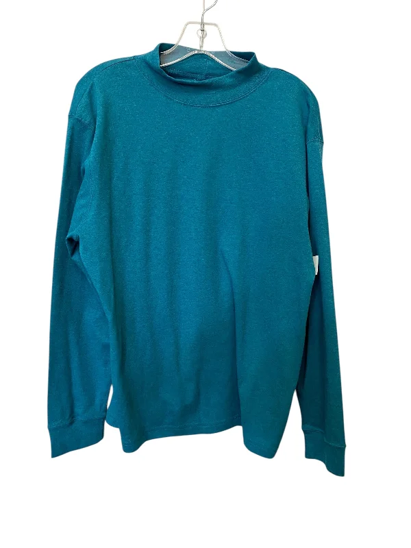 Top Long Sleeve By Clothes Mentor In Teal, Size: Xl