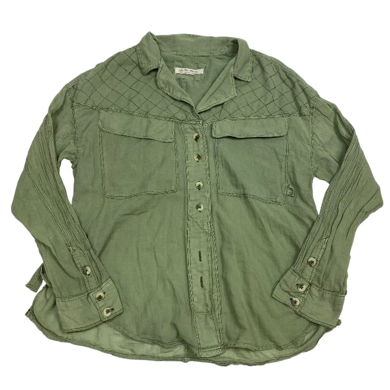 Top Long Sleeve By We The Free In Green, Size: S