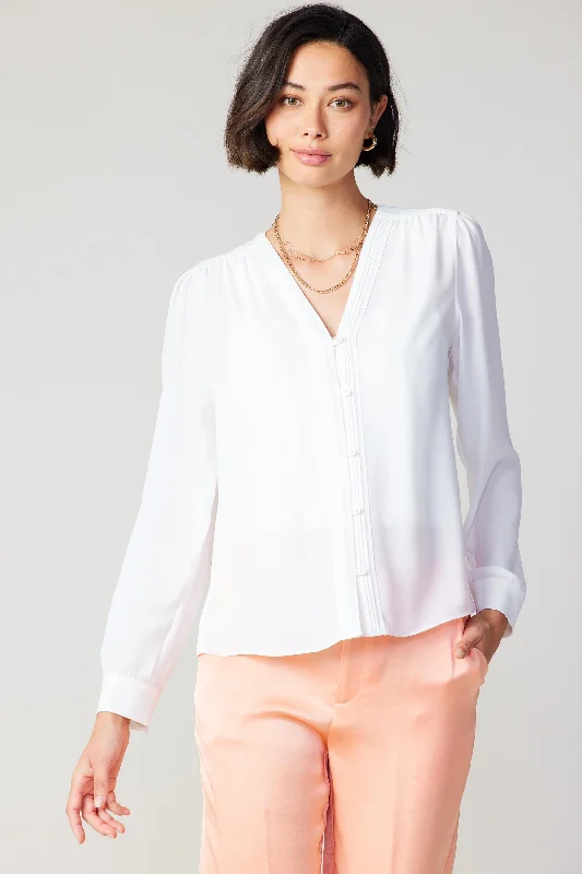 Pleat Detail Buttondown Shirt