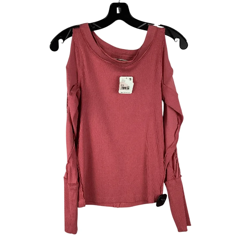 Top Long Sleeve By We The Free In Pink, Size: Xs