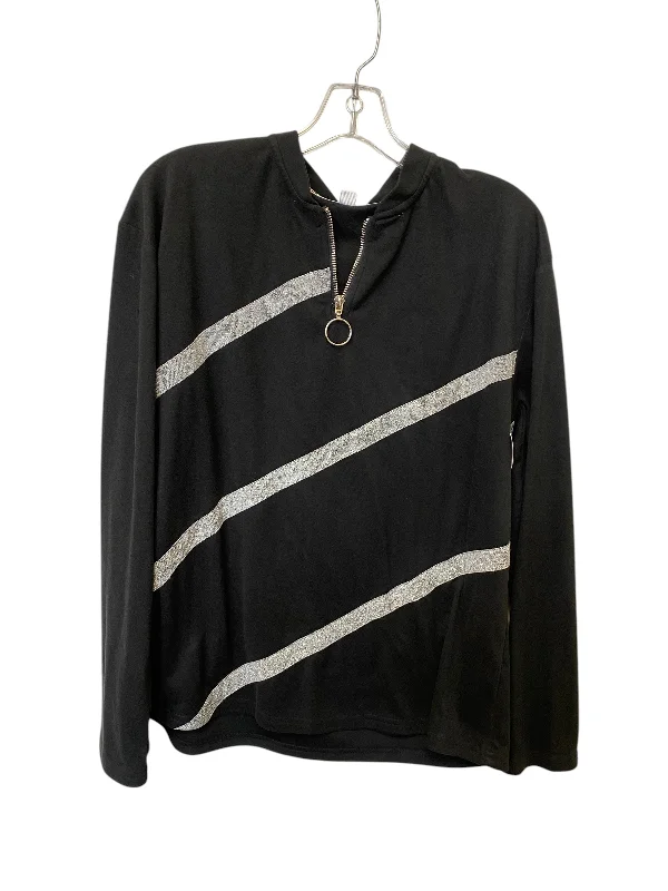 Top Long Sleeve By Clothes Mentor In Black, Size: Xl