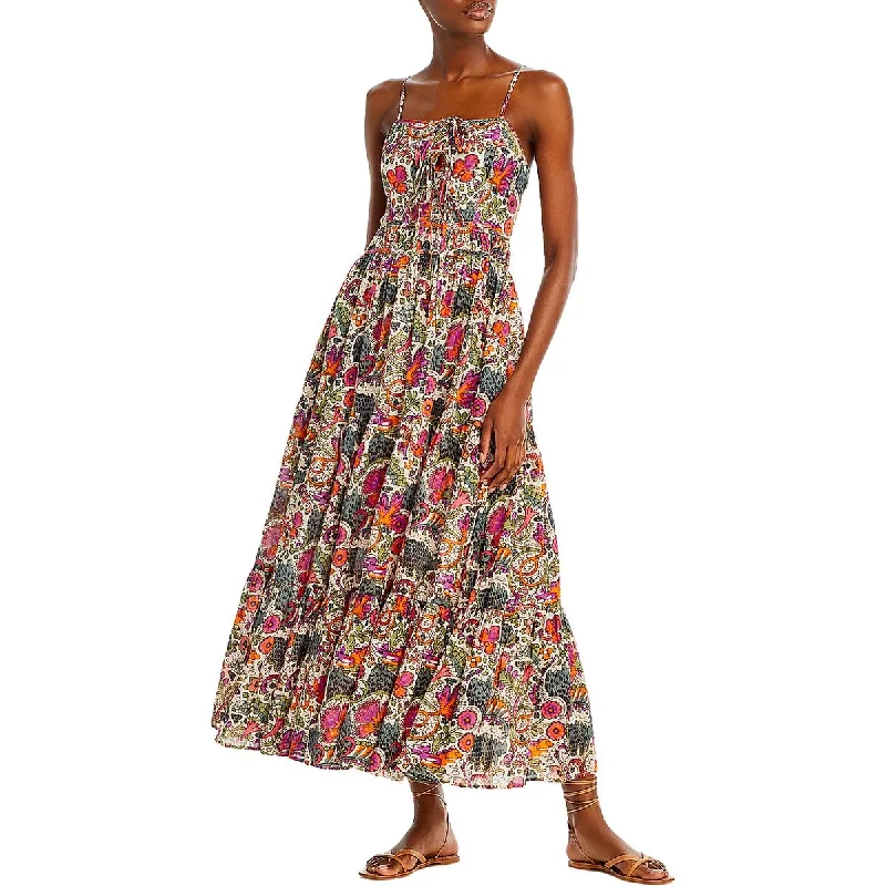 Rhode Womens Zoe Cotton Maxi Sundress