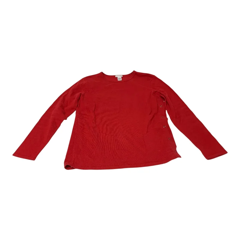 Top Long Sleeve By J. Jill In Red, Size: S