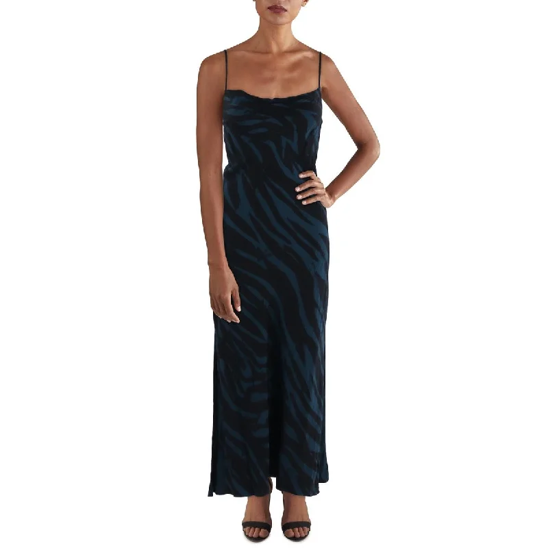 Cloth & Stone Womens Animal Print Long Maxi Dress