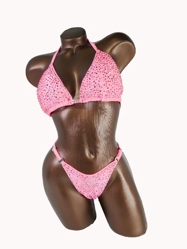 Ready Made Light Coral AB Bikini Suit