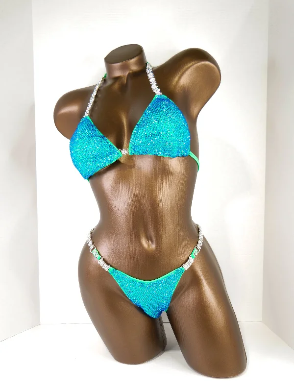 Bright Turquoise Bikini Suit