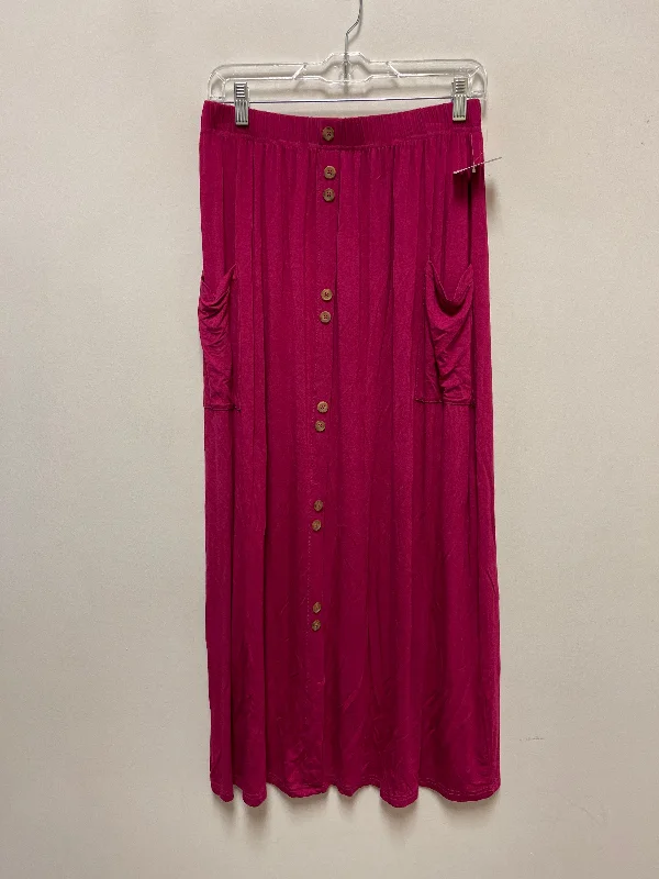 Skirt Maxi By Tickled Teal In Pink, Size: S