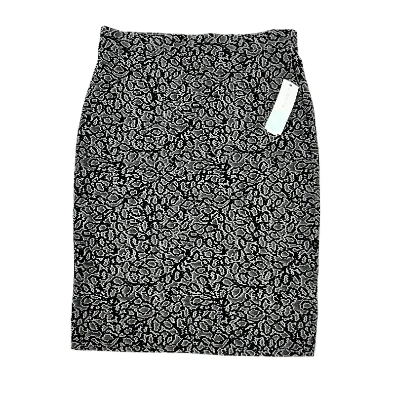 Skirt Mini & Short By Leota In Black & Grey, Size: S