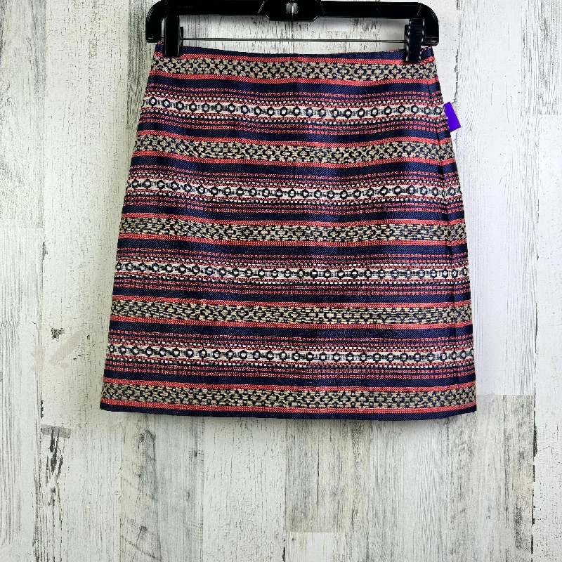 Skirt Mini & Short By Loft In Multi-colored, Size: 0petite