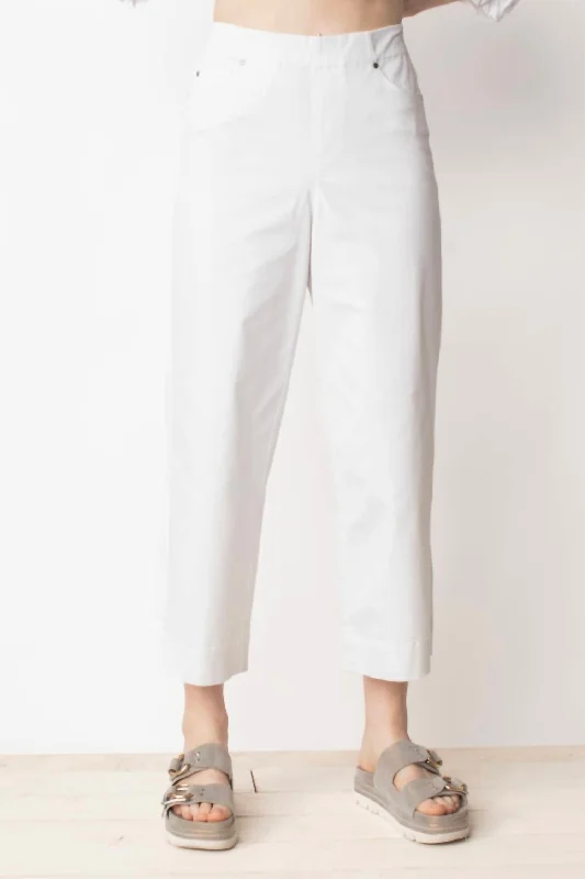 Margo Stretch Crop Pant In White