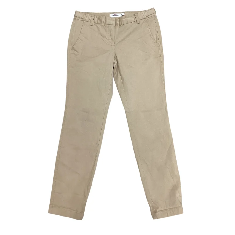 Pants Designer By Vineyard Vines In Beige, Size: 0