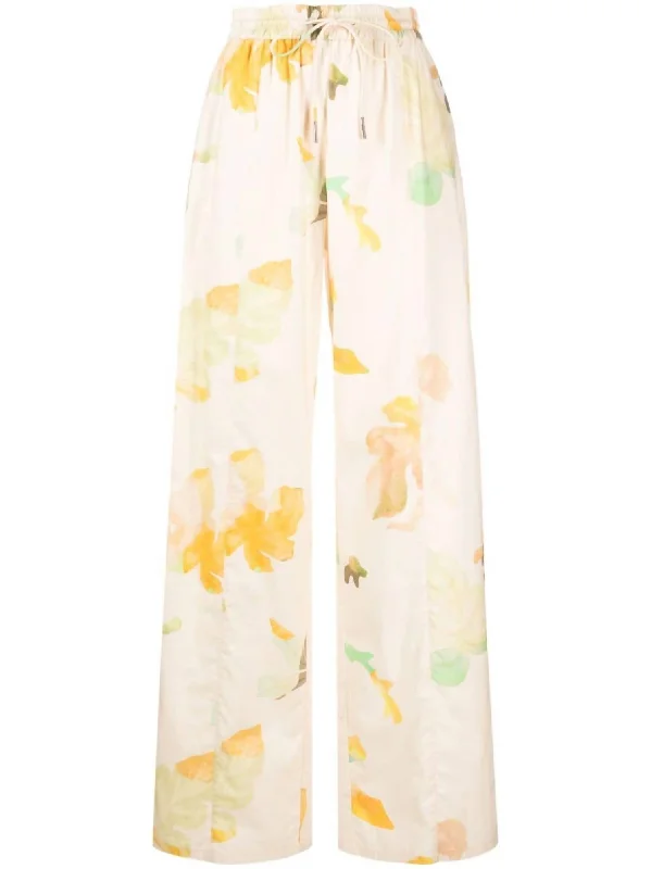 Women's Edmond Wide Leg Pants In Botanic Impression