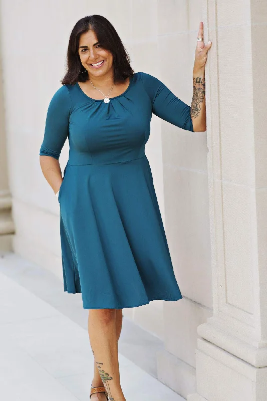 Carmen Dress - Deep Teal