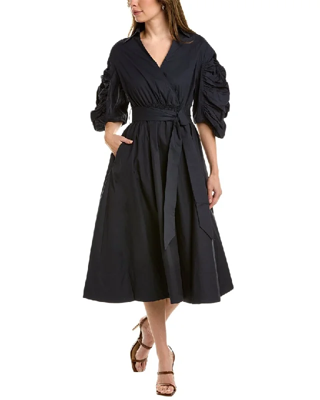 Gracia Surplice Midi Dress