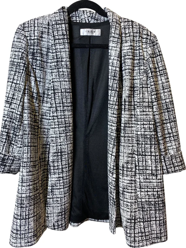 Blazer By Jones Studio In Black & White, Size: L