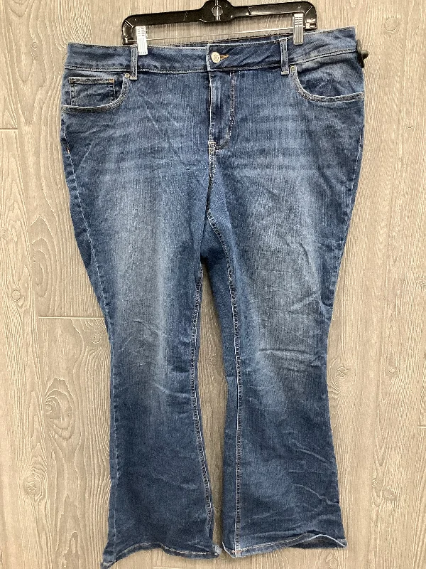 Jeans Boot Cut By Maurices In Blue Denim, Size: 18