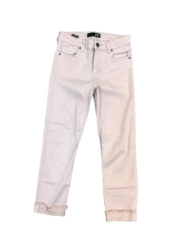 Jeans Cropped By Kut In Pink, Size: 2