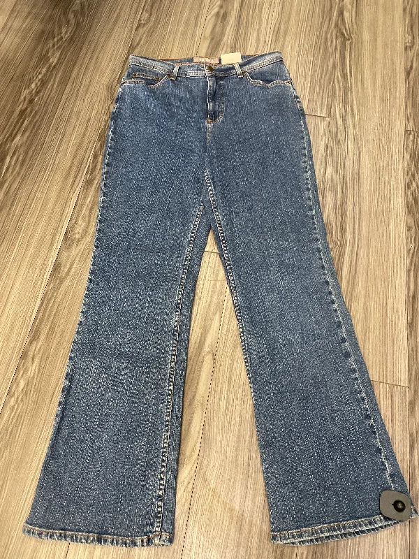 Jeans Straight By Croft And Barrow In Blue, Size: 10p