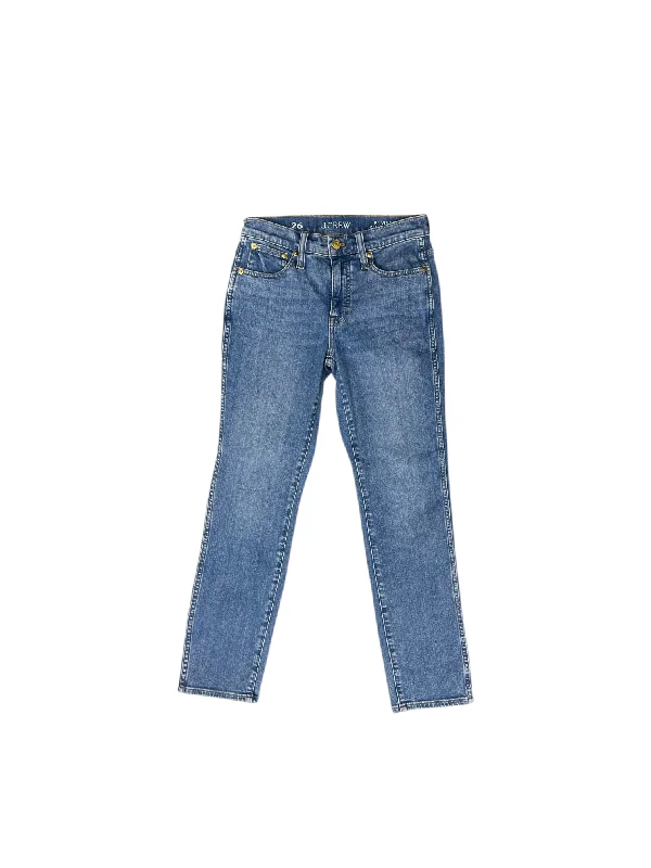 Jeans Straight By J. Crew In Blue Denim, Size: 26