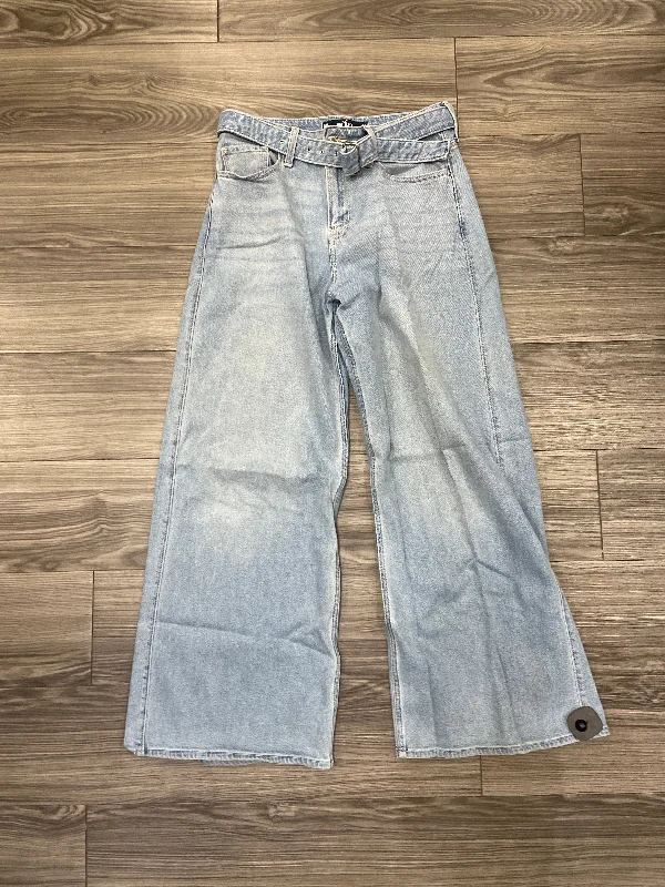 Jeans Wide Leg By Hollister In Blue, Size: 4