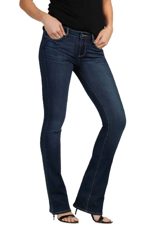 Manhattan Boot Cut Jeans In Blue