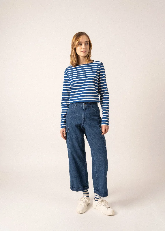 Minquilock iconic sailor striped shirt - in interlock (GITANE/ECRU)