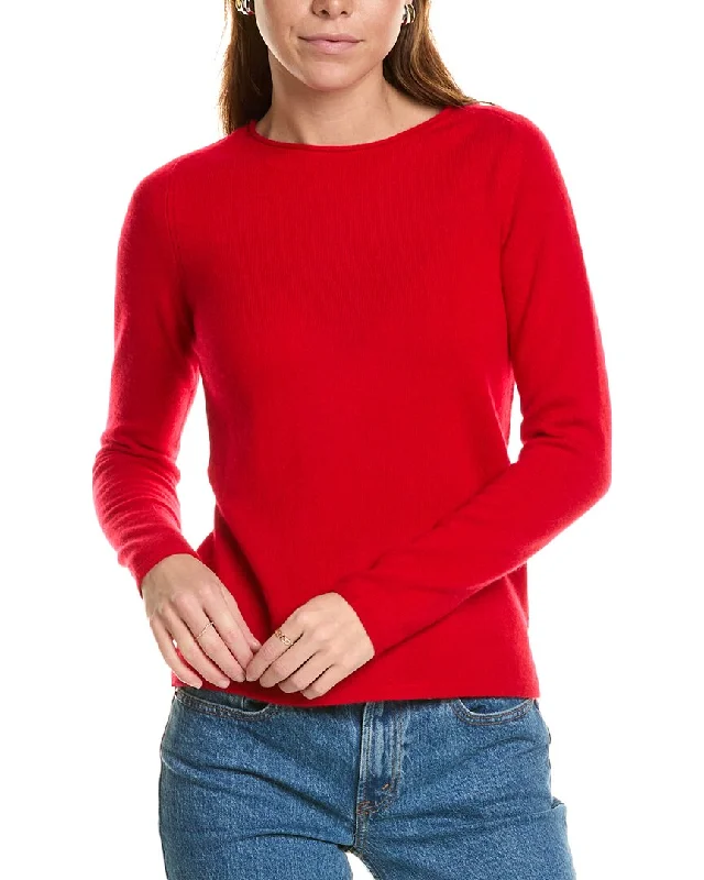 sofiacashmere Relaxed Crewneck Cashmere Sweater