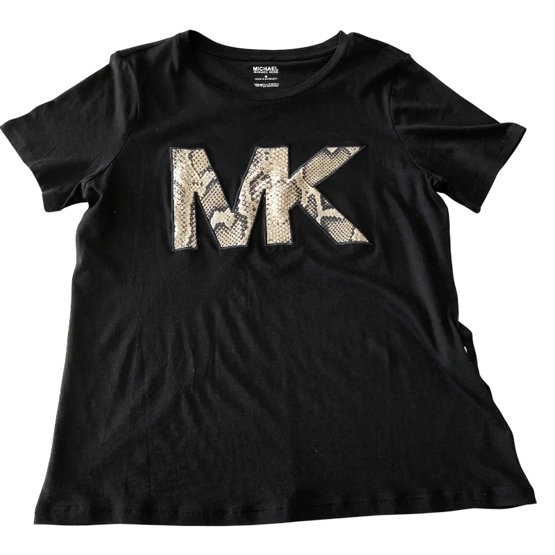 Top Short Sleeve By Michael By Michael Kors In Black, Size: M