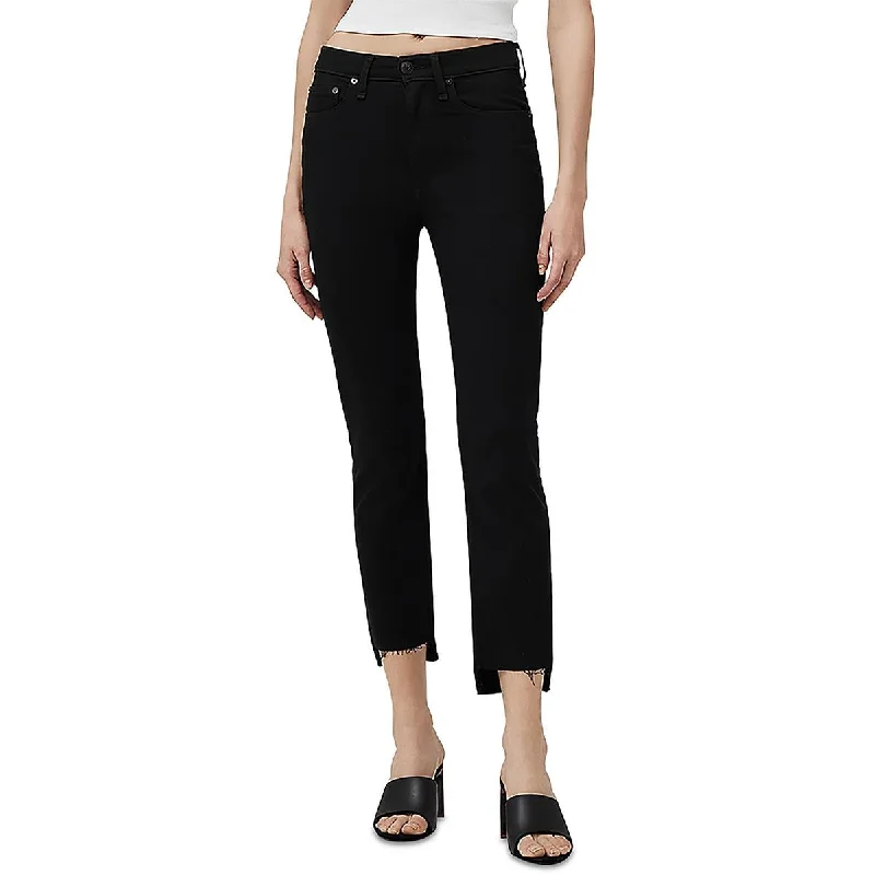 Wren Womens High Rise Slim Straight Leg Jeans